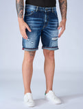 Patriòt Denim Couture Bermuda di Jeans Carrot Fit PKBE1650