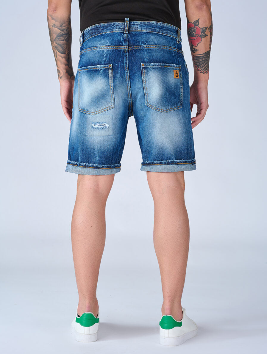 Patriòt Denim Couture Bermuda di Jeans PKBE1651