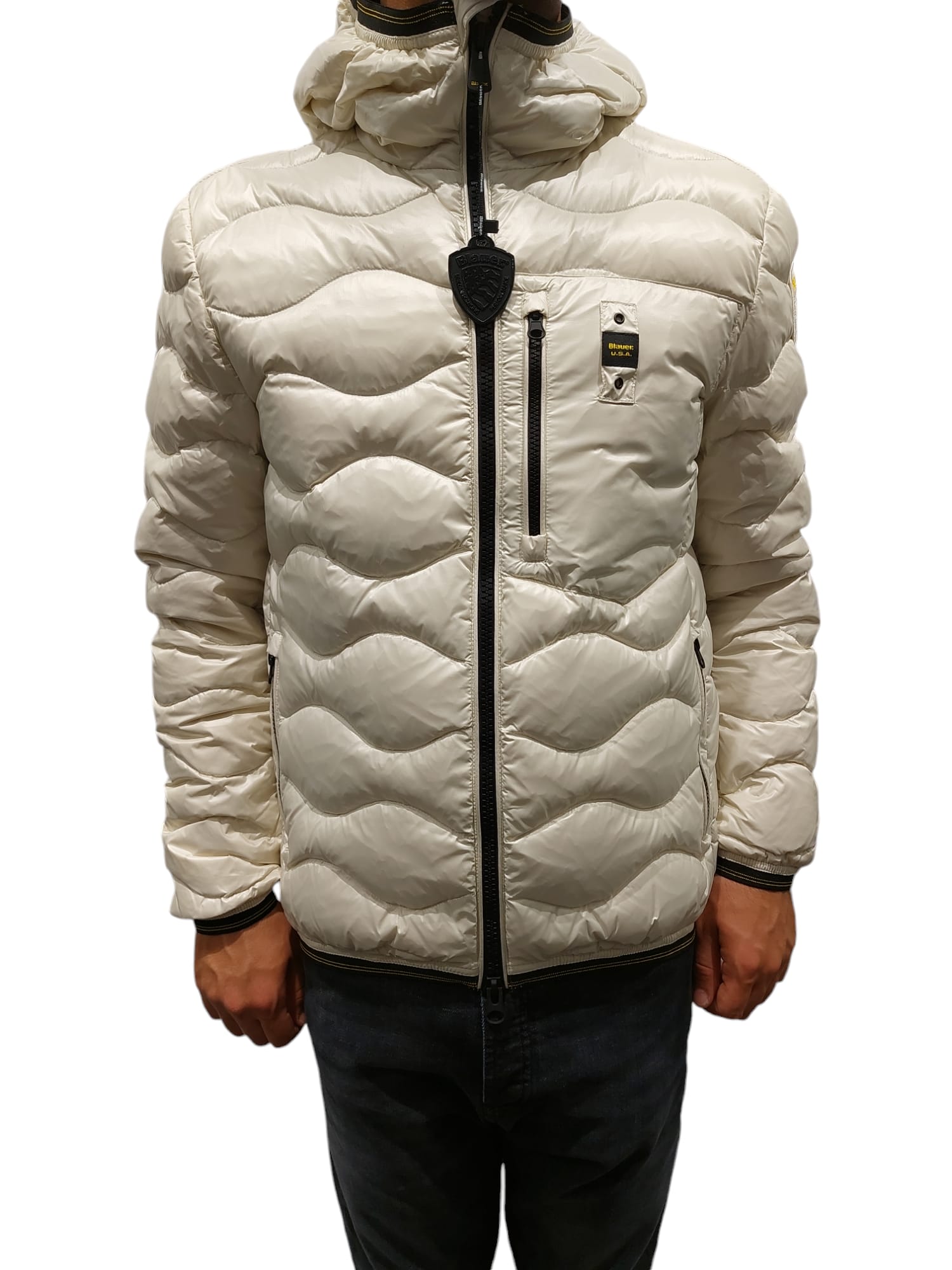 BLAUER PIUMINO AD ONDE WAVE