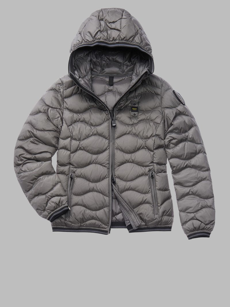 PIUMINO AD ONDE CON CAPPUCCIO GEORGIA BLAUER