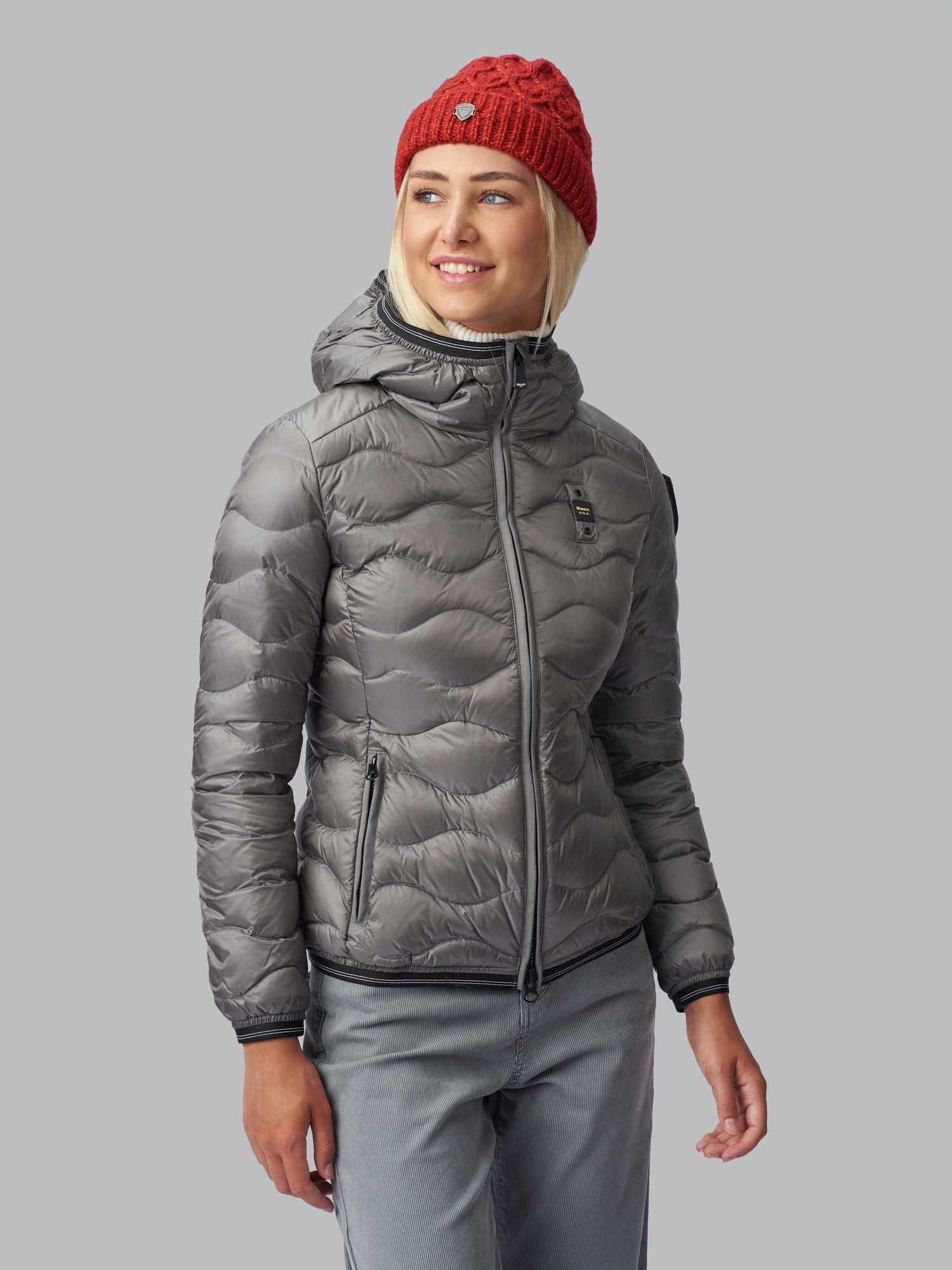 PIUMINO AD ONDE CON CAPPUCCIO GEORGIA BLAUER