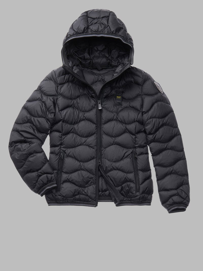 PIUMINO AD ONDE CON CAPPUCCIO GEORGIA BLAUER