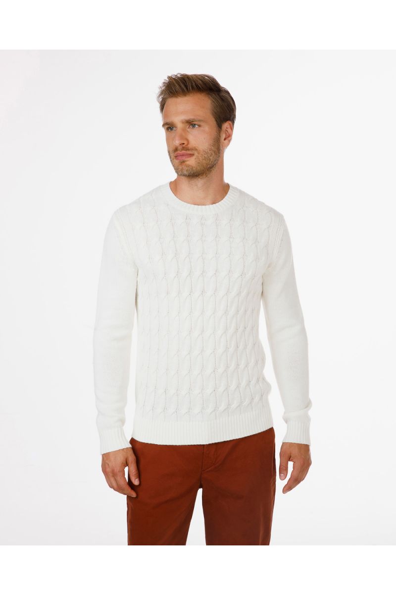 PULLOVER CON TRECCE MARKUP