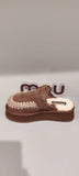 MOU PLATFORM CLOG SUEDE