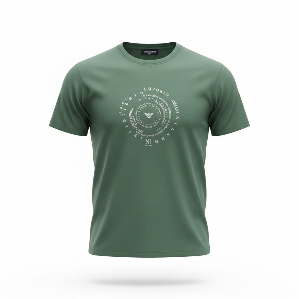 T-shirt Jersey con stampa centrale