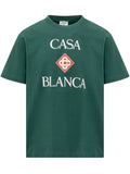 Green Casablanca Diamond Logo Short Sleeve t-shirt