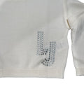 LIU-JO Maglia in lana con logo e strass