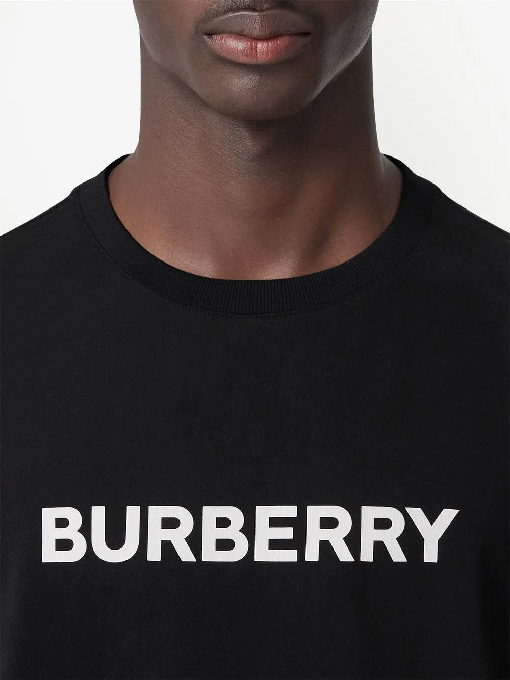 BURBERR Y T-shirt in cotone con logo