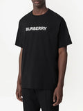 BURBERR Y T-shirt in cotone con logo