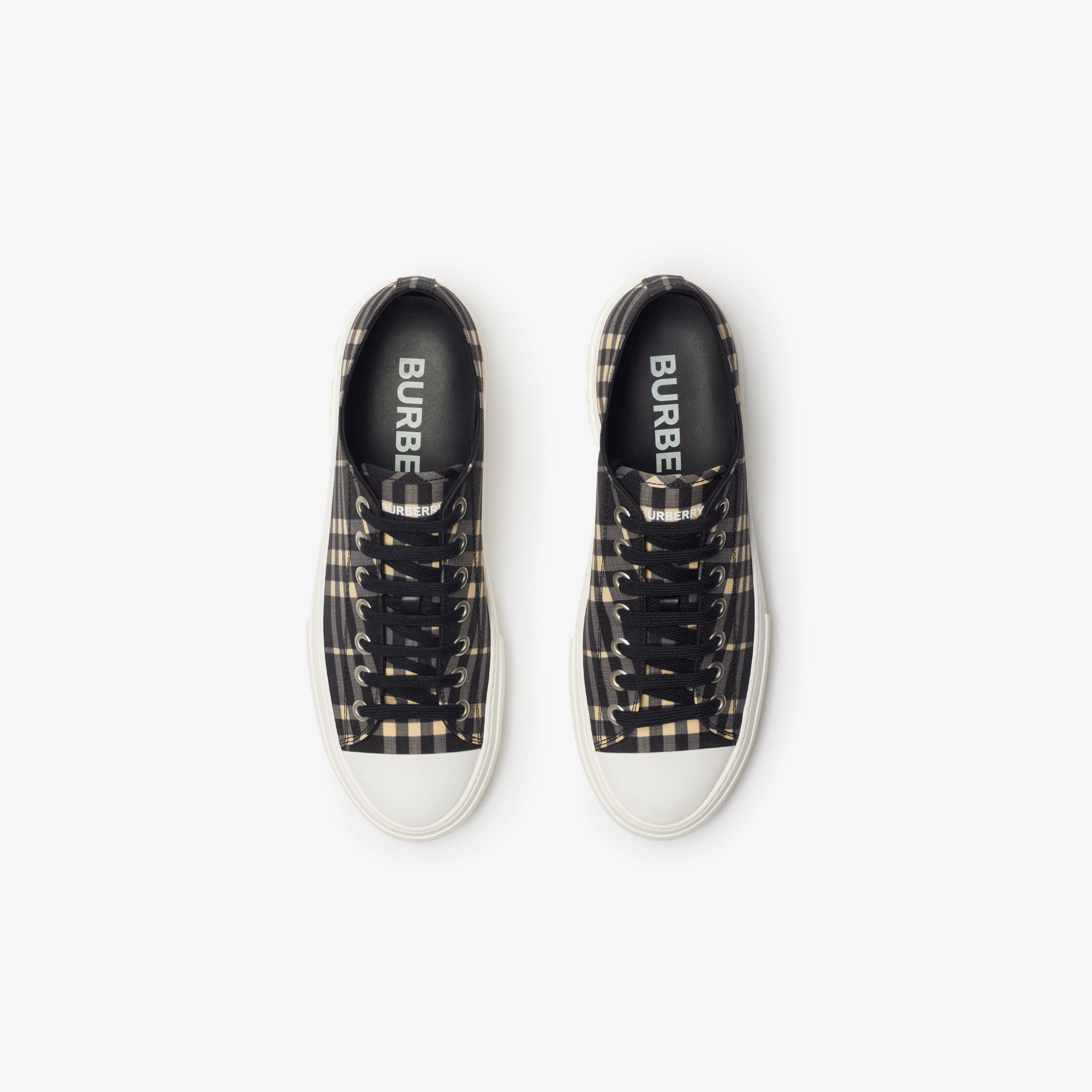 BURBERR Y Sneaker in cotone Check Uomo