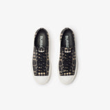 BURBERR Y Sneaker in cotone Check Uomo