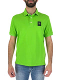 BLAUER polo in piquet con patch scudetto