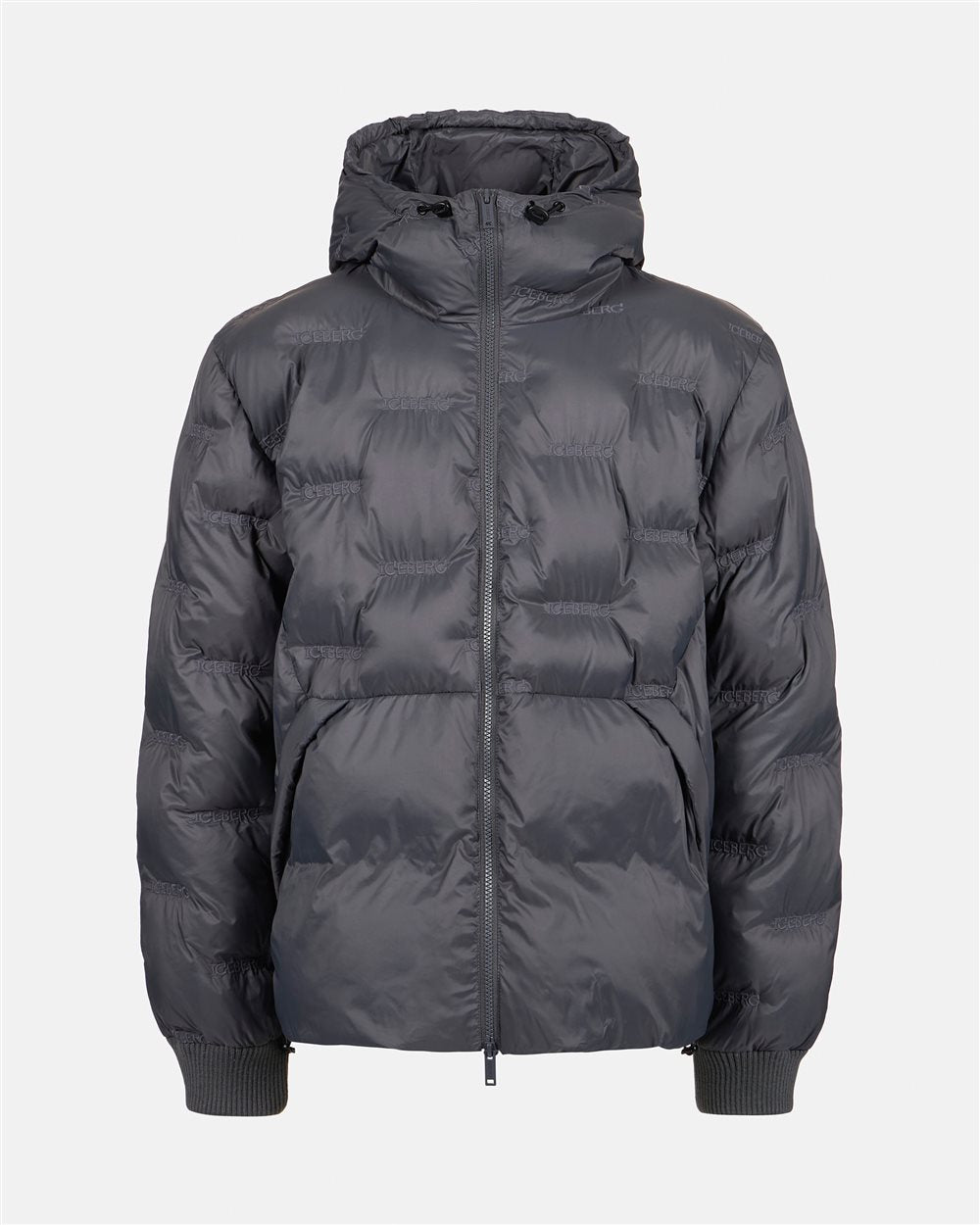 ICEBERG Giubbotto in nylon con logo allover