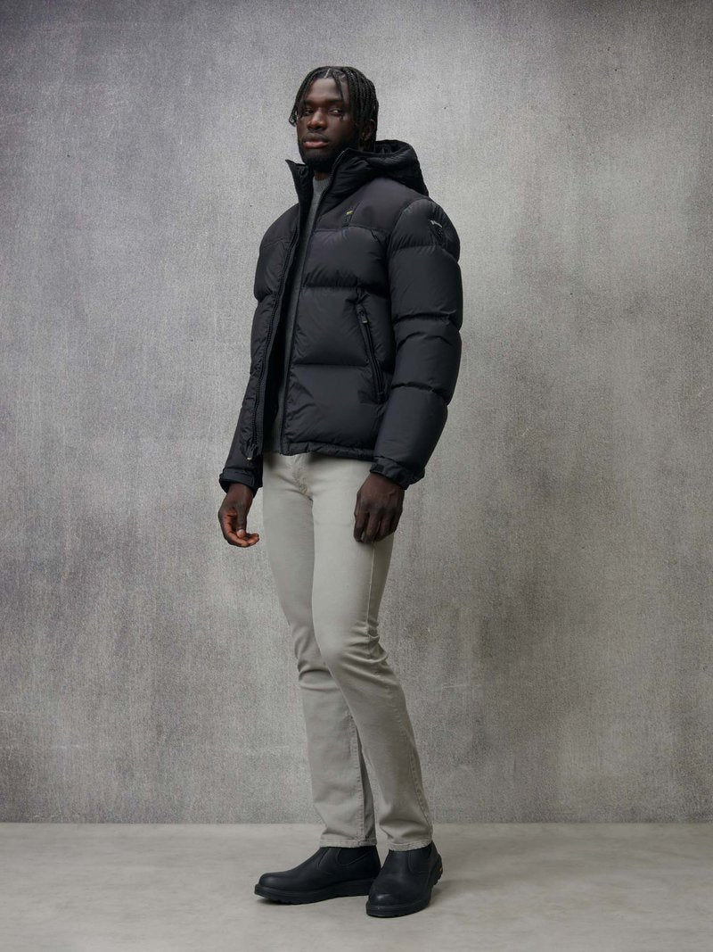 BLAUER PIUMINO CON PATCH BERNARD