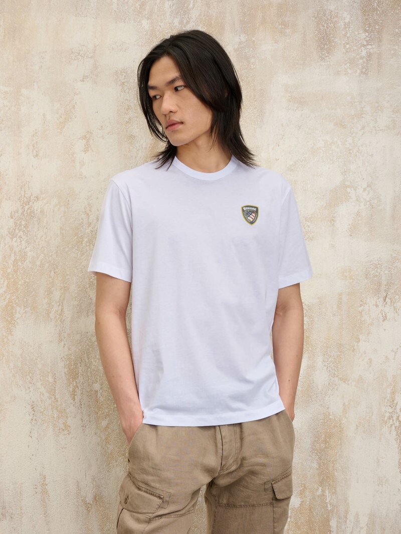 BLAUER T-SHIRT LOGO GOMMATOFAXON