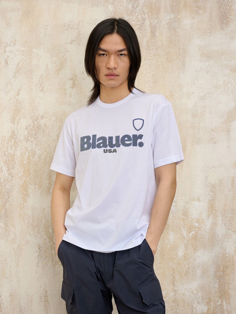 BLAUER T-SHIRT GOMMATA 3D FAVRE