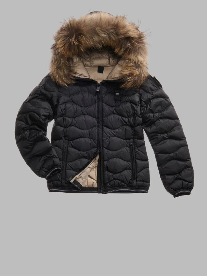 PIUMINO CON BORDO IN PELLICCIA ALDIE BLAUER