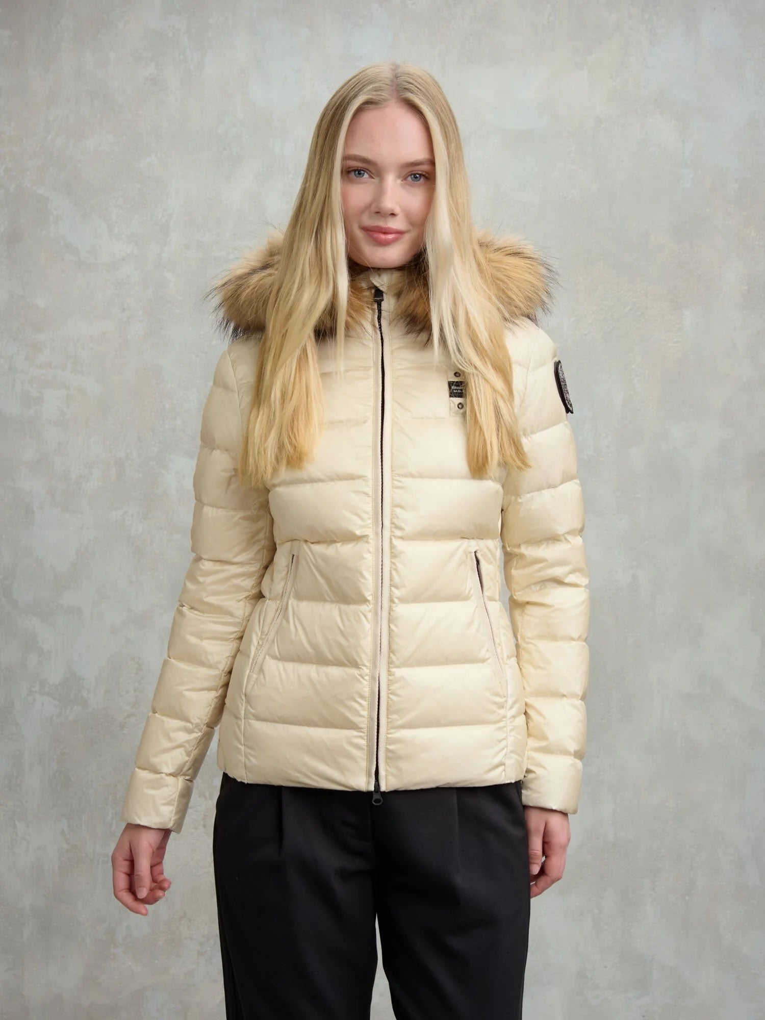 BLAUER PIUMINO A RIGHE ARCADIA