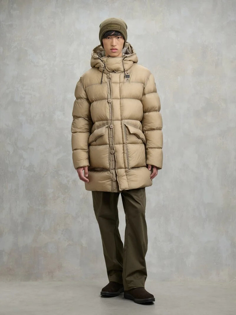 BLAUER PIUMINO LUNGO BASTO