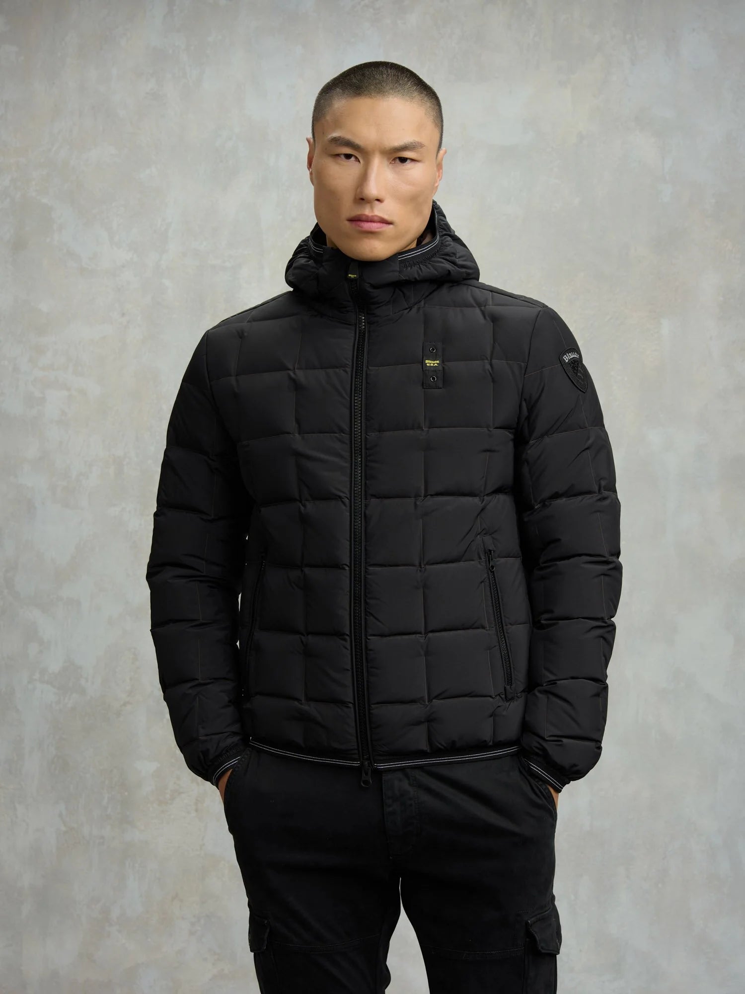 BLAUER PIUMINO QUADRETTATO DALIN
