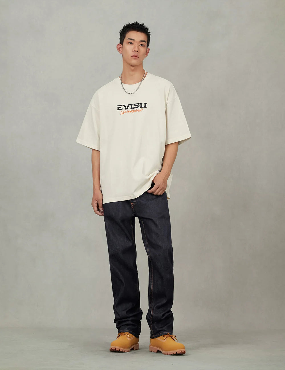 JEANS EVISU RAW INDIGO
