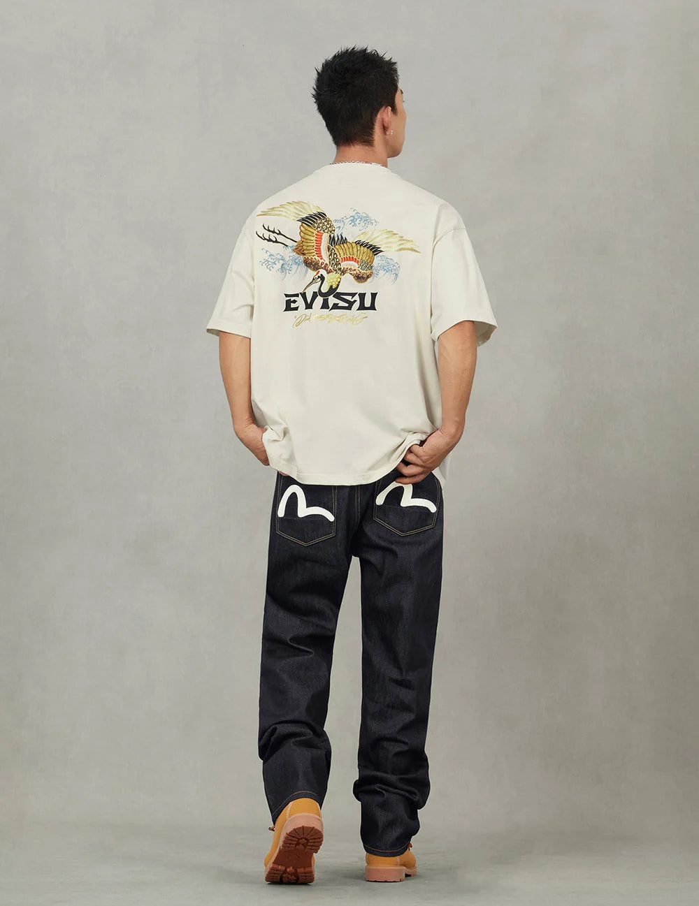 JEANS EVISU RAW INDIGO