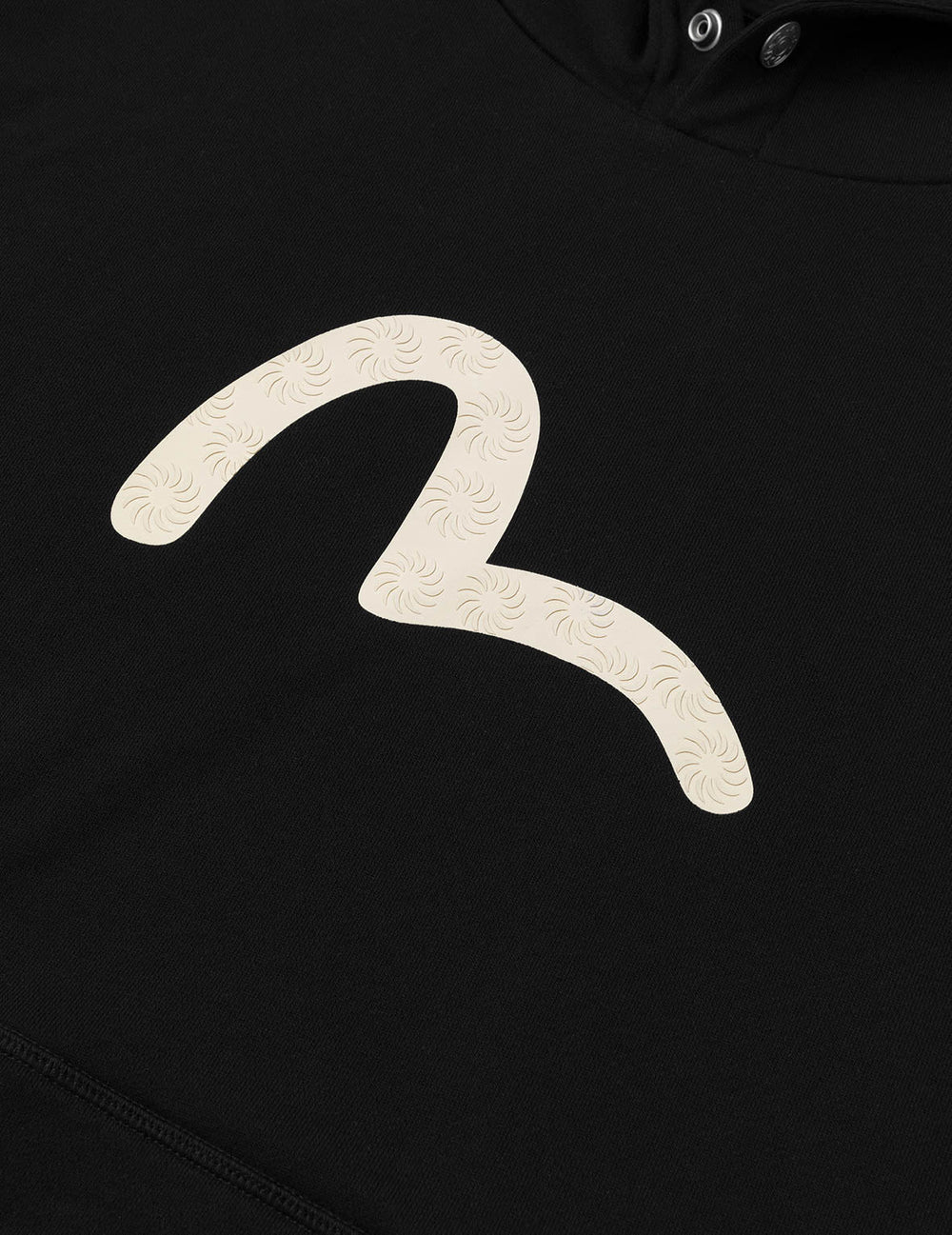 Cappuccio Relax Fit con stampa di gabbiano Felpa Evisu