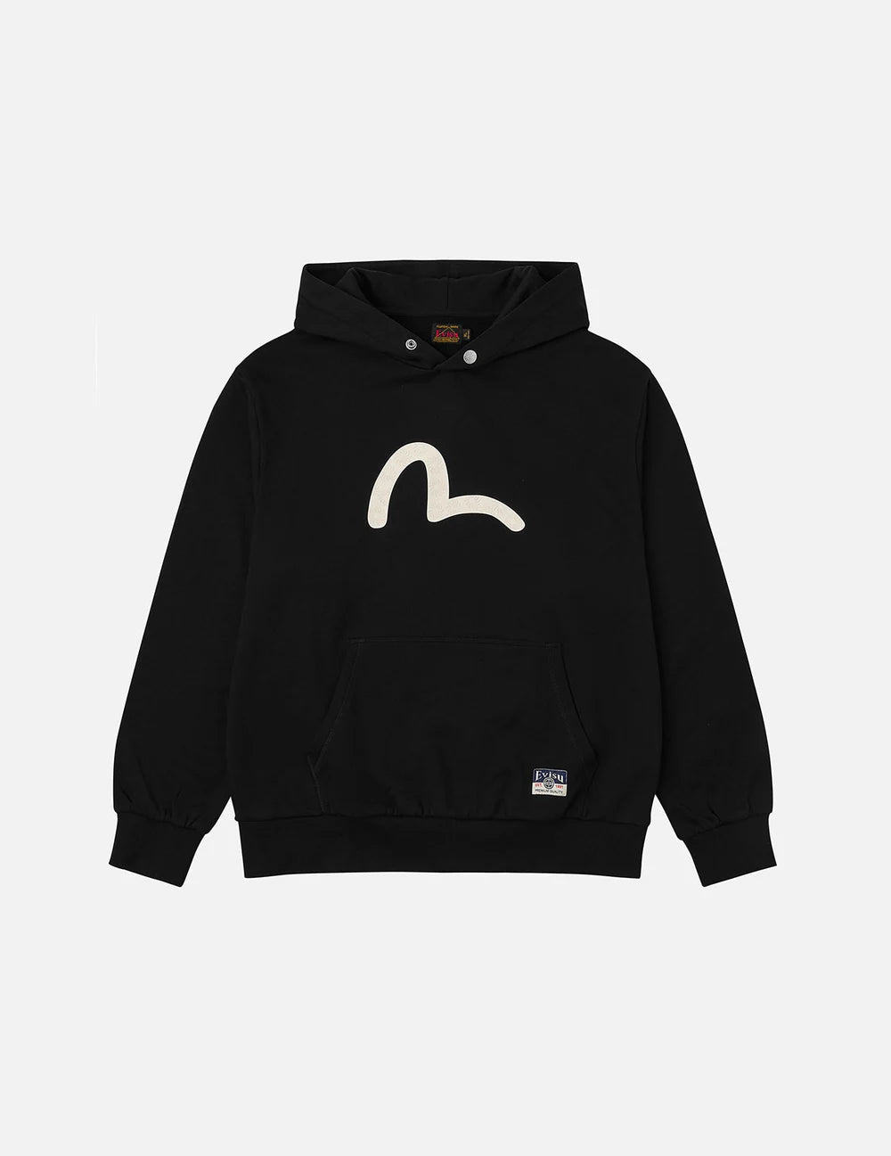 Cappuccio Relax Fit con stampa di gabbiano Felpa Evisu