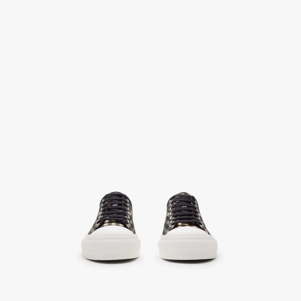 BURBERR Y Sneaker in cotone Check Uomo