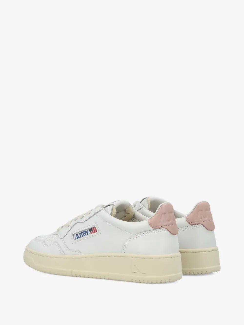 SNEAKERS MEDALIST LOW IN PELLE BIANCA E ROSA