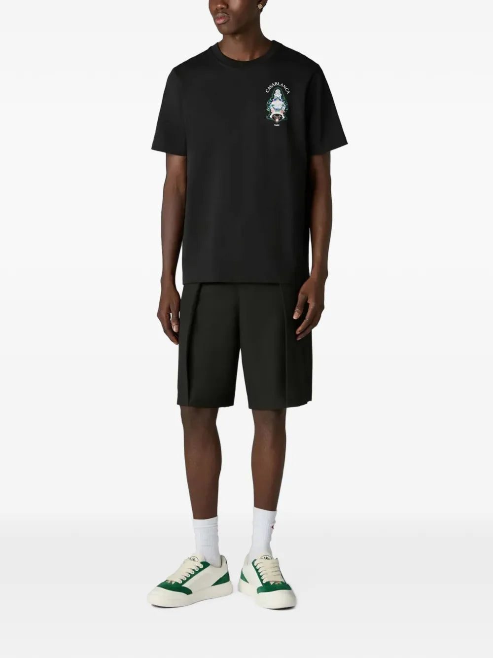 White Hotel Emblem Short Sleeve T‑Shirt casablanca