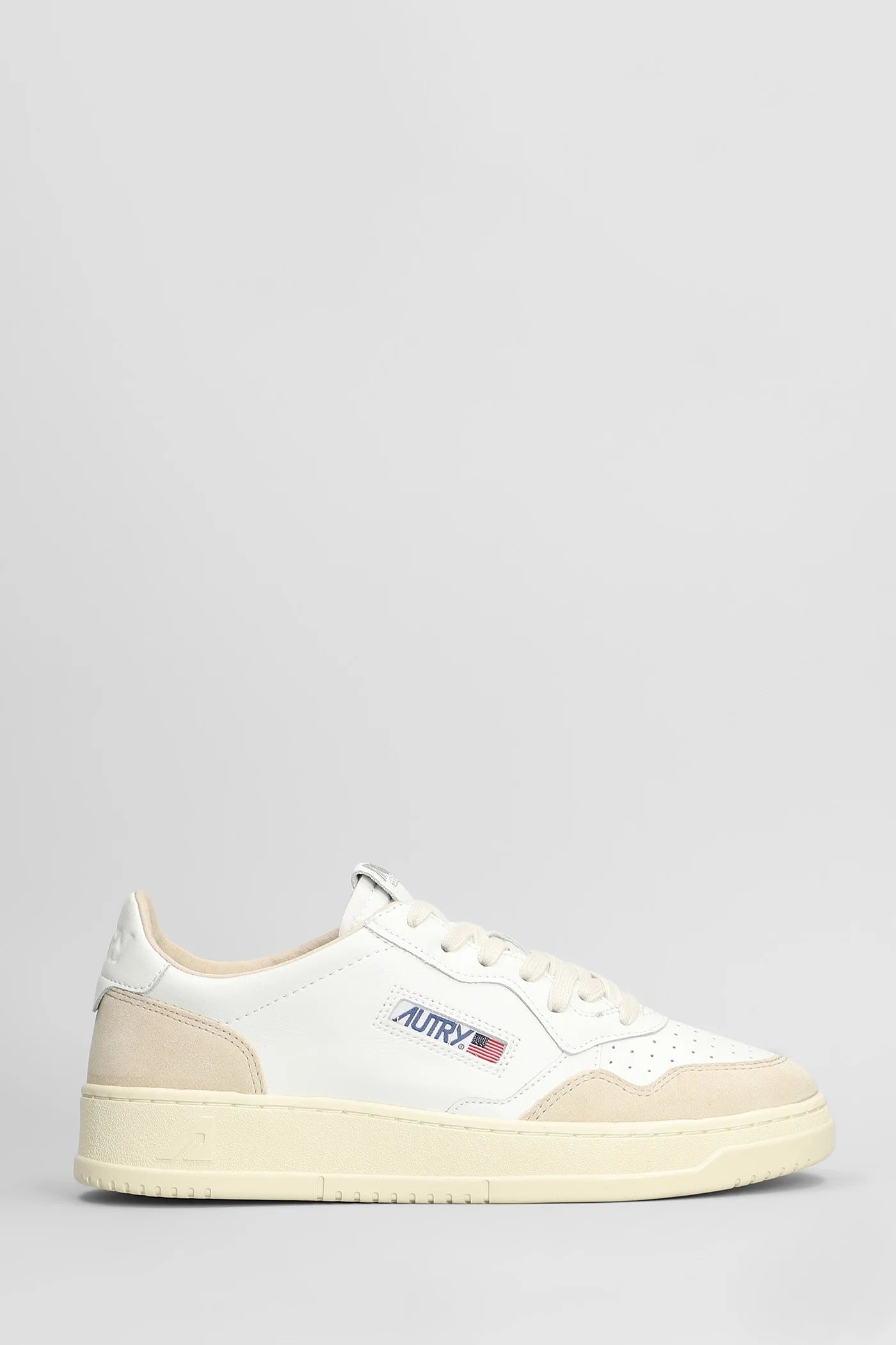 Autry SNEAKERS MEDALIST LOW IN PELLE BIANCA