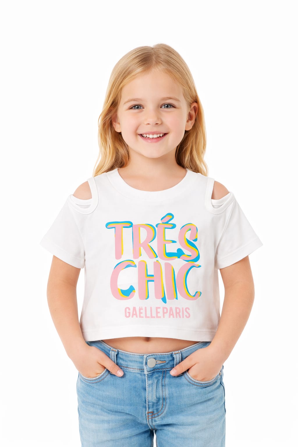T-SHIRT GAELLE CON LOGO COLORATO