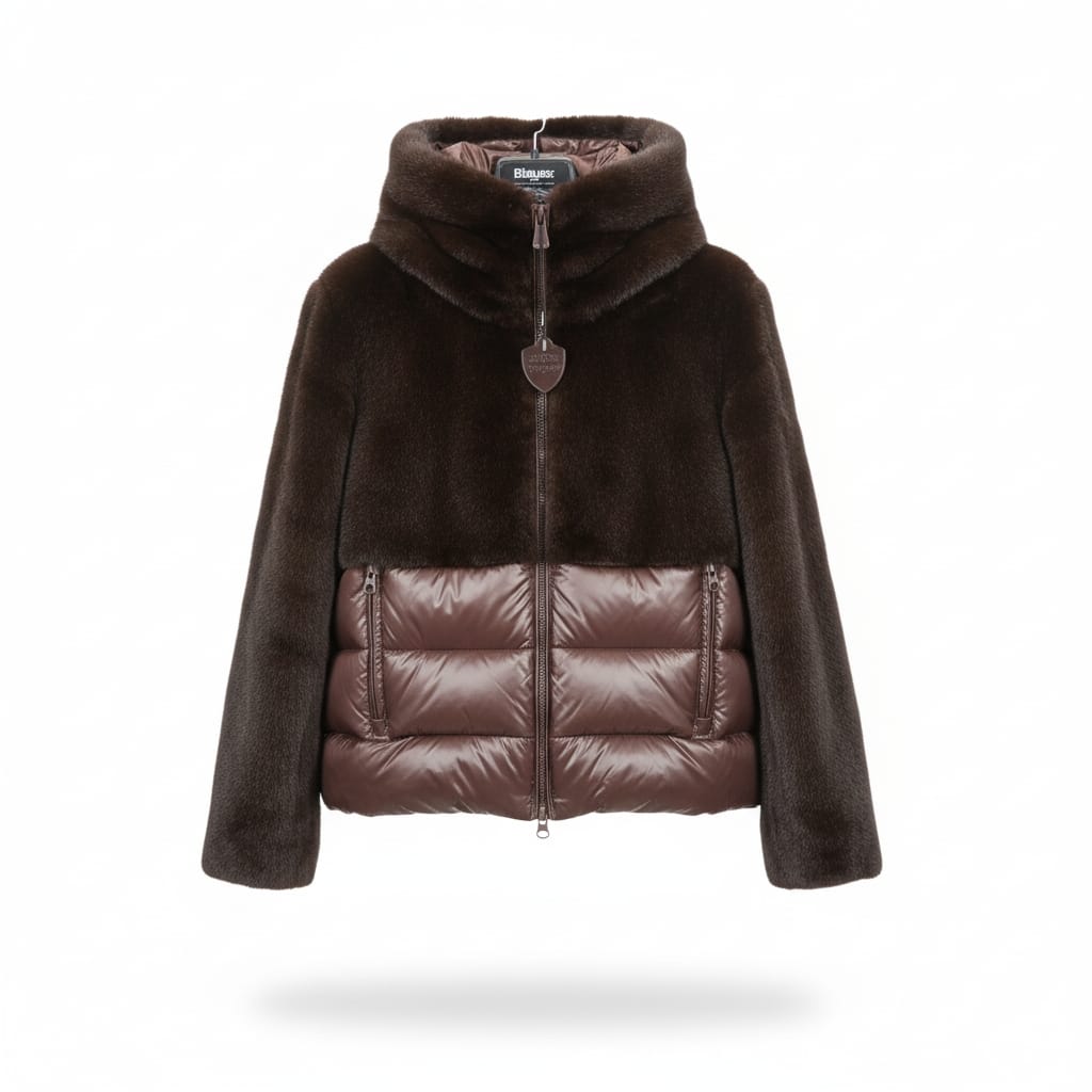 GIUBBETTO NYLON CON PELLICCIA ECO FANEVIL BLAUER