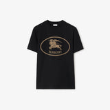 T-shirt in cotone con Knight Stamp