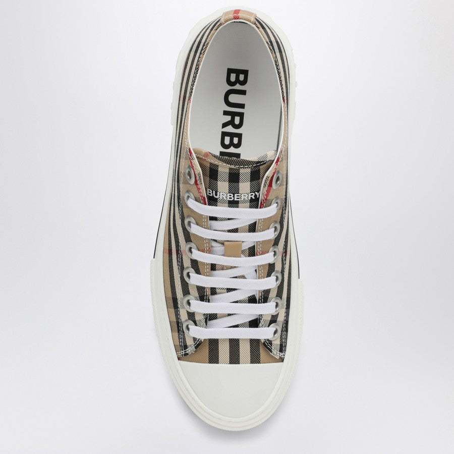 Sneaker B urberry in cotone Check Uomo