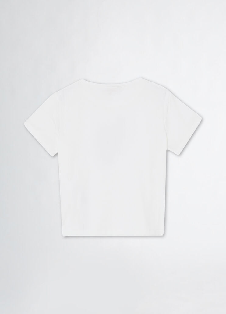 T-shirt in cotone con logo LIU-JO GA5119