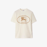 T-shirt in cotone con Knight Stamp