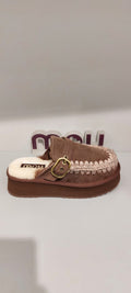 MOU PLATFORM CLOG SUEDE