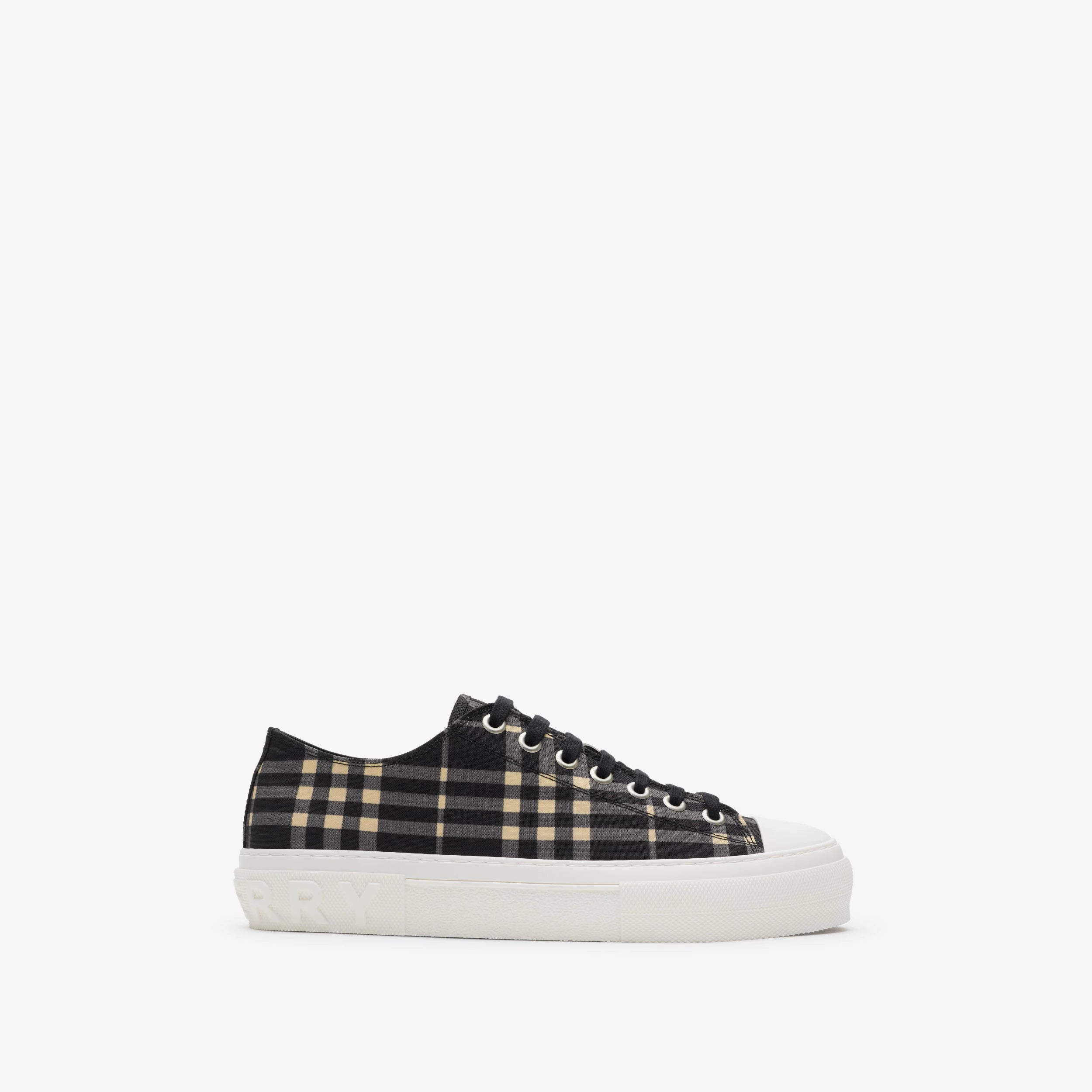 BURBERR Y Sneaker in cotone Check Uomo