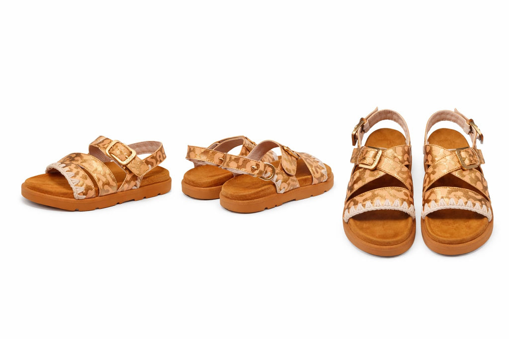 MOU Low Bio sandal leo print
