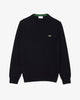 LACOSTE Pullover girocollo monocromatico in cotone
