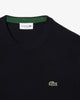 LACOSTE Pullover girocollo monocromatico in cotone