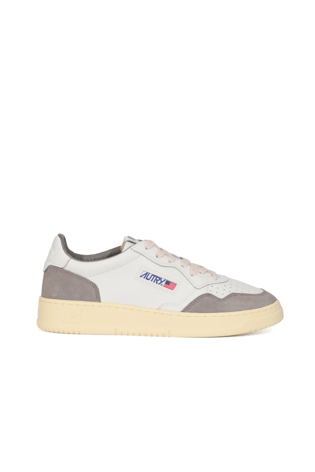 Sneakers Medalist Low in pelle e suede White/Cemento