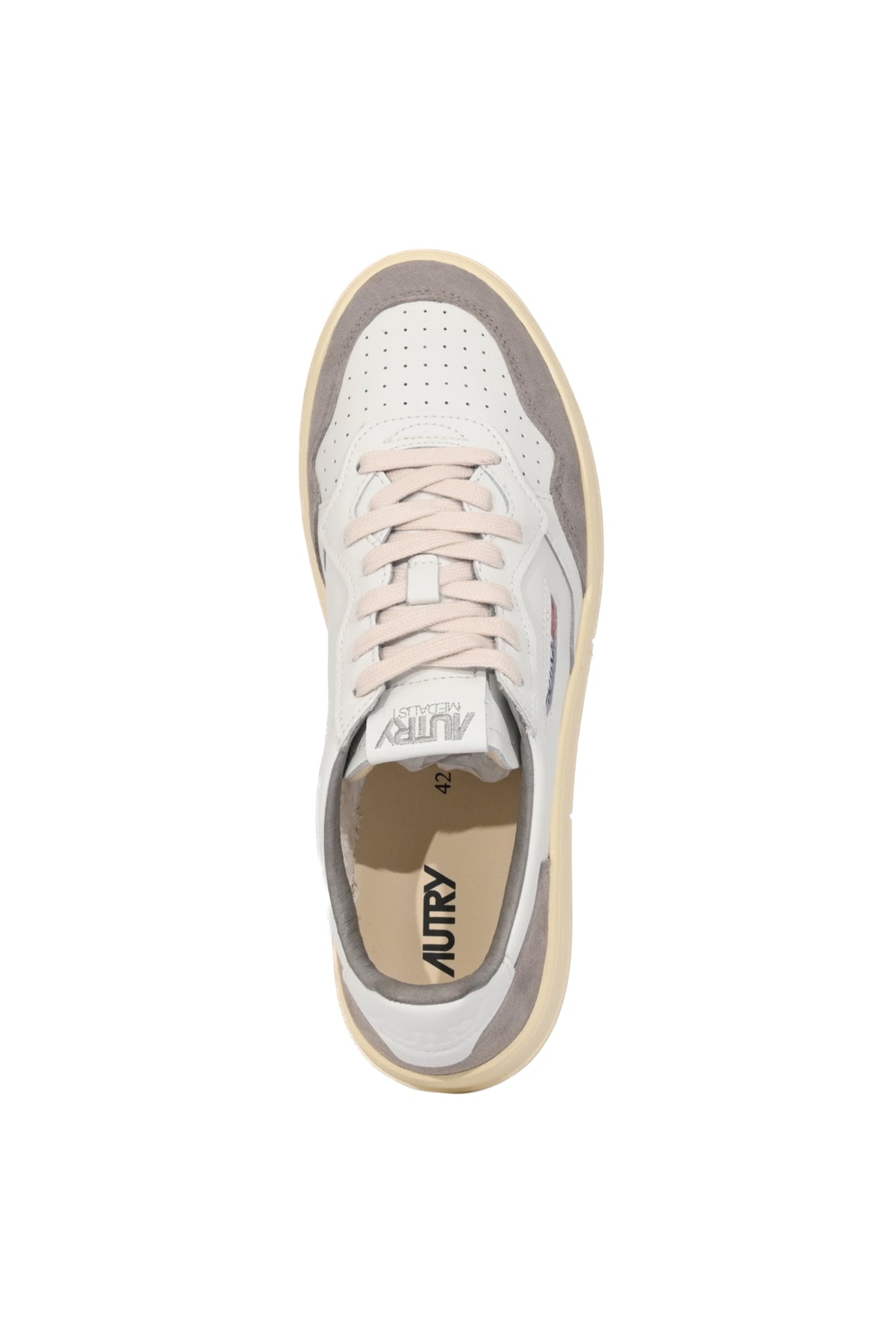 Sneakers Medalist Low in pelle e suede White/Cemento