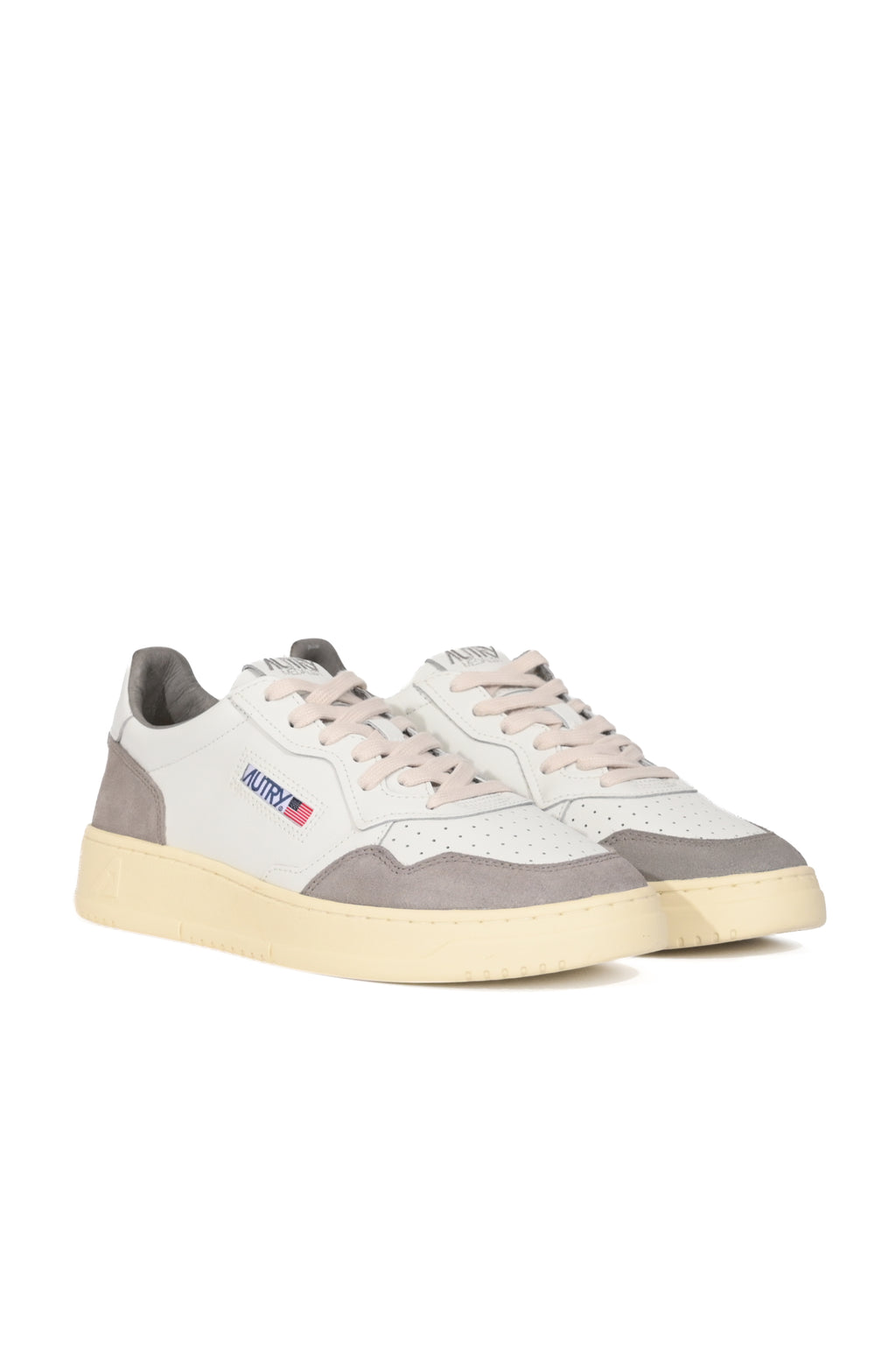 Sneakers Medalist Low in pelle e suede White/Cemento