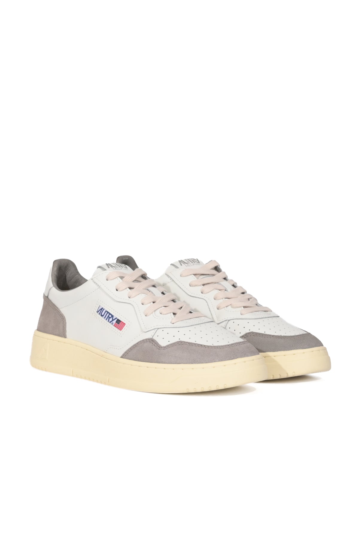 Sneakers Medalist Low in pelle e suede White/Cemento