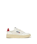 SNEAKERS MEDALIST LOW IN PELLE BIANCA E DEEP CLARET