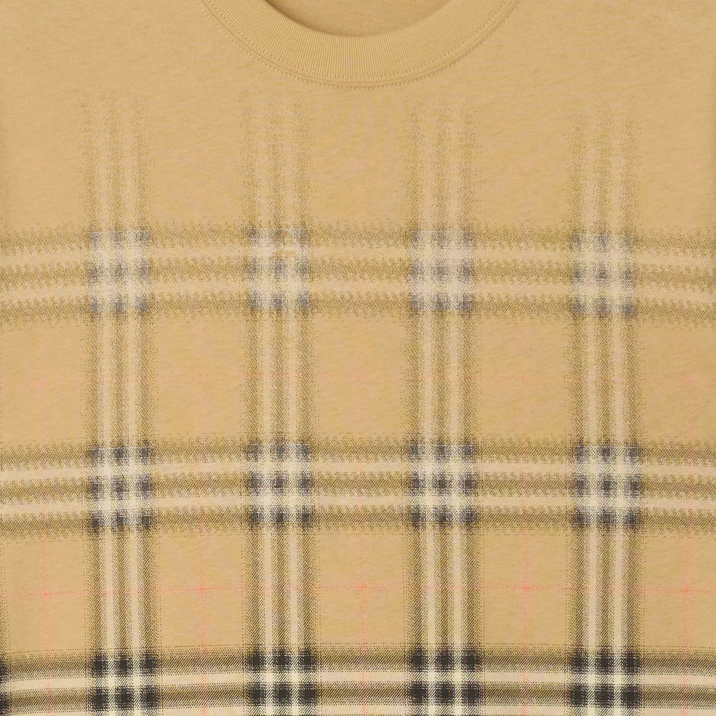 T-shirt in cotone Check sfumato