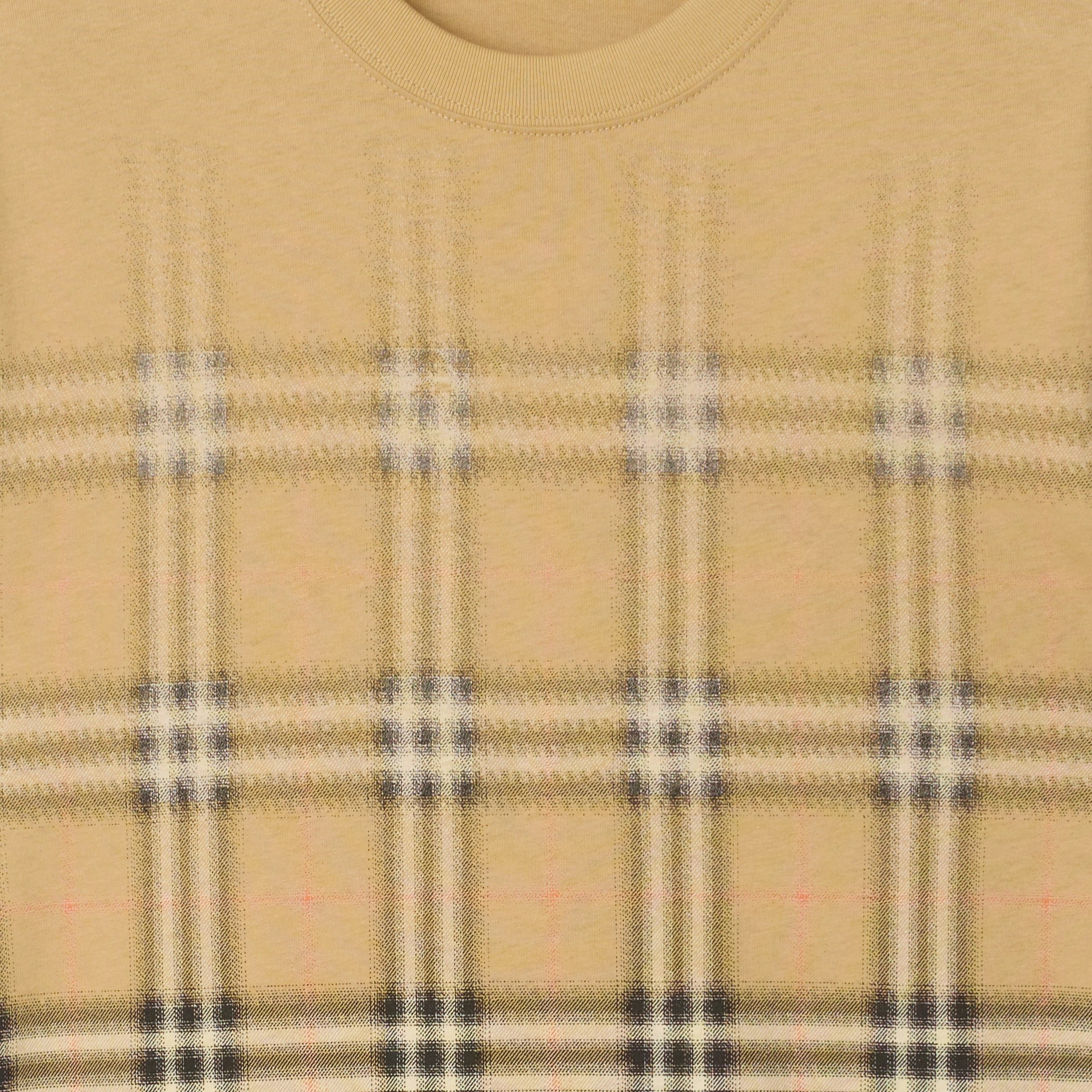 T-shirt in cotone Check sfumato